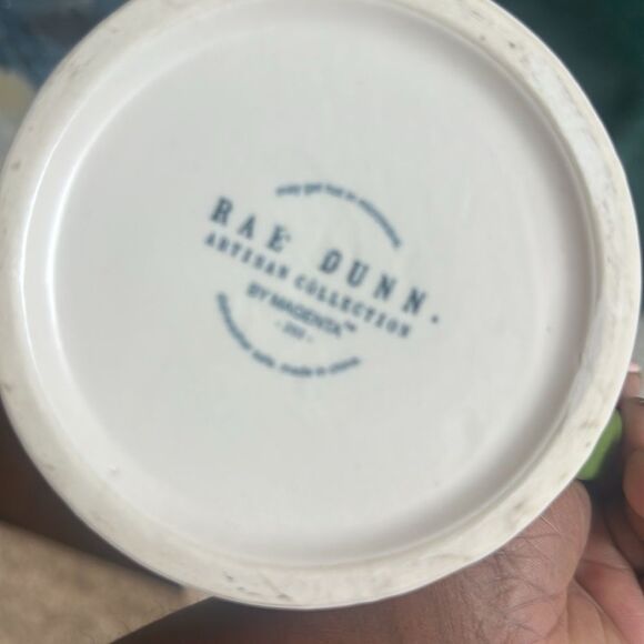 Rae Dunn LUCK OF THE IRISH Beer Mug Cup Saint Patrick's Day Green - Picture 5 of 5